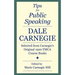 Tips for Public Speaking: Selected from Carnegie's Original 1920 YMCA Course Books