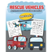 Rescue Vehicles Activity and Coloring Book for kids Ages 5 and up: Fun for boys and girls, Preschool, Kindergarten