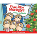 Five Little Monkeys Looking for Santa: A Christmas Holiday Book for Kids