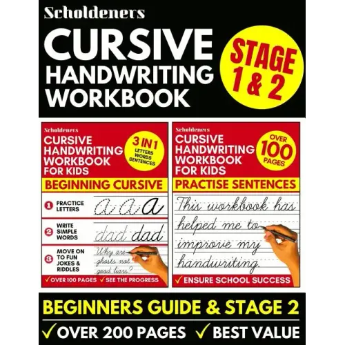 Cursive Handwriting Workbook: Cursive Writing Practice Book For Kids (Cursive For Beginners & Cursive Sentence Handwriting Workbook)