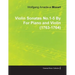 Violin Sonatas No.1-5 by Wolfgang Amadeus Mozart for Piano and Violin (1763-1764)