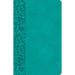 CSB Large Print Personal Size Reference Bible, Teal Leathertouch