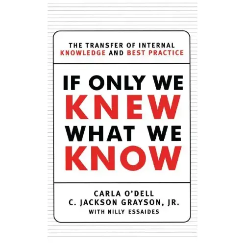 If Only We Knew What We Know: The Transfer of Internal Knowledge and Best Practice