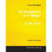 10 Variations in F Major D.156 - For Solo Piano (1815)