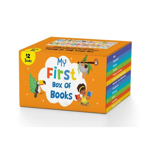 My First Box of Books (12 Books): A Boxset of 12 Illustrated Board Books for Kids, Toddlers [Penguin Early Learning Series]