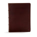 CSB Study Bible, Brown Genuine Leather, Indexed: Red Letter, Study Notes and Commentary, Illustrations, Ribbon Marker, Sewn Binding, Easy-To-Read Bibl