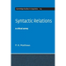 Syntactic Relations