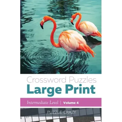 Crossword Puzzles Large Print (Intermediate Level) Vol. 4