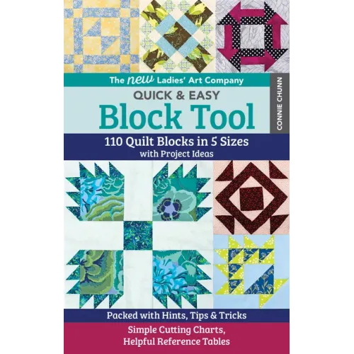 The New Ladies' Art Company Quick & Easy Block Tool: 110 Quilt Blocks in 5 Sizes with Project Ideas - Packed with Hints, Tips & Tricks - Simple Cuttin