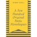 A Few Hundred Original Poetic Monologues