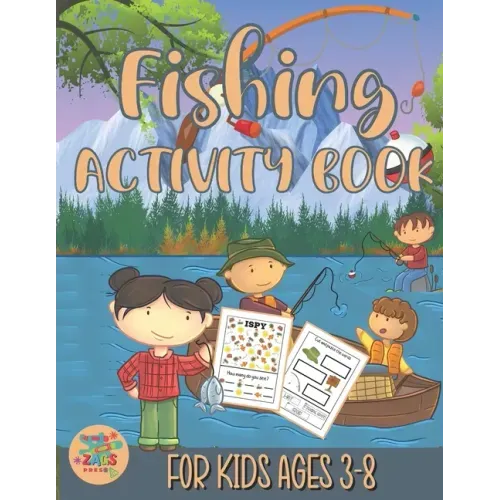 fishing activity book for kids ages 3-8: fishing gift for kids ages 3 and up