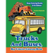 Trucks And Buses, Big Vehicles Coloring Book - Boys Coloring Books 8-10 Edition