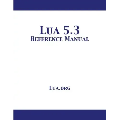 Lua 5.3 Reference Manual