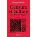 Censure et culture sous l'Ancien Régime