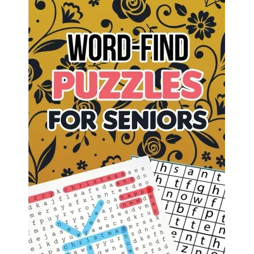 Word-Find Puzzles for Seniors: Word Search Brain Workouts Book, Word Searches to Challenge Your Brain, Brian Game Book for Seniors in This Christmas