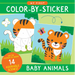 My First Color-By-Sticker Book - Baby Animals (14 Scenes)