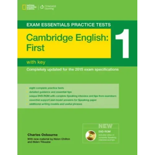 Exam Essentials: Cambridge First Practice Tests 1 W/Key + DVD-ROM