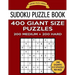Sudoku Puzzle Book 400 Giant Size Puzzles, 200 MEDIUM and 200 HARD: One Gigantic Puzzle Per Letter Size Page