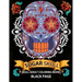 Sugar Skull: black page adult coloring books at midnight Version ( Dia De Los Muertos, Skull Coloring Book for Adults, Relaxation & Meditation )