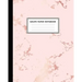 Graph Paper Notebook: Beautiful Pink Marble and Rose Gold 8 x 10 inches - 5 x 5 Squares per inch, Quad Ruled Cute Graph Paper Composition No