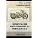 Motorcycle, Solo Harley-Davidson Model WLA Technical Manual