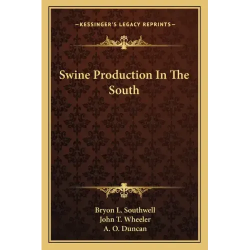 Swine Production in the South