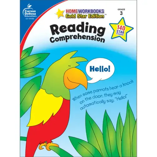 Reading Comprehension, Grade 3: Gold Star Edition Volume 16