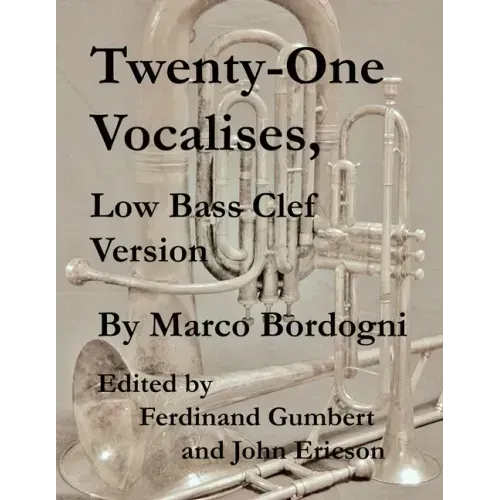 Twenty-One Vocalises, Low Bass Clef Version