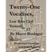 Twenty-One Vocalises, Low Bass Clef Version