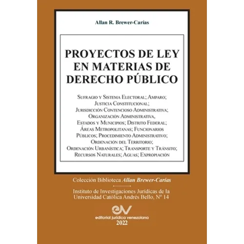 Proyectos de Ley En Materias de Derecho Público (1965-2011).