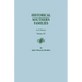 Historical Southern Families. in 23 Volumes. Volume XV