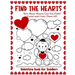 Valentine Book for Toddlers Find the Hearts: Count and Color All the Hearts Coloring and Activity Book