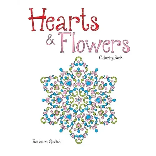 Hearts & Flowers: Coloring Book