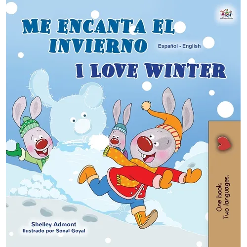 I Love Winter (Spanish English Bilingual Children's Book)