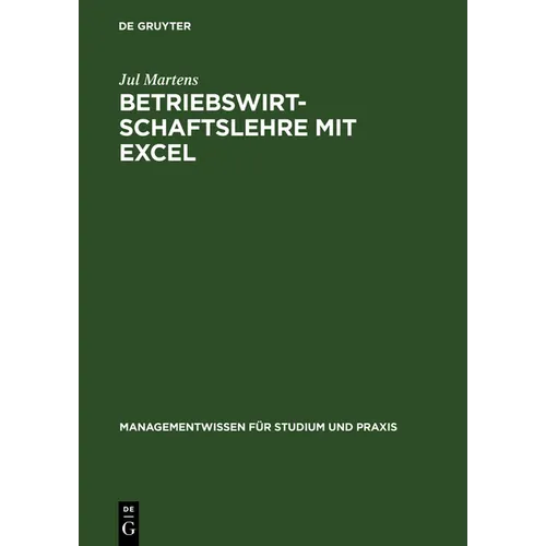 Betriebswirtschaftslehre mit Excel