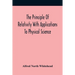 The Principle Of Relativity With Applications To Physical Science