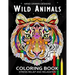Wild Animals Coloring Book: (Animal Coloring Pages Relaxing Design for Adults)