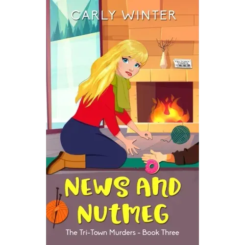 News and Nutmeg: A small town cozy mystery (Large Print)