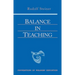 Balance in Teaching: (Cw 302a)