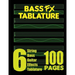 Bass FX Tablature 6-String Bass Guitar Effects Tablature 100 Pages