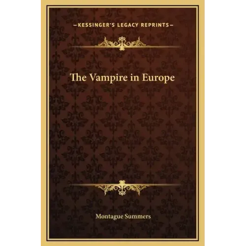 The Vampire in Europe