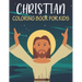 Christian Coloring Book For Kids: Unique kids Christian coloring book with 50 pages.