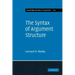 The Syntax of Argument Structure