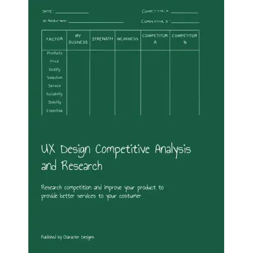 UX Design Competitive Analysis and Research: Research competition and improve your product to provide better services to your costumer