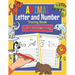 Animal Letters and Numbers Tracing Book Left Handwriting: Practice Workbook for Left-Handed Preschoolers - Perfect Math and Alphabet Learning Workbook