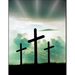 The Cross Christian Inspirational Notebook: 100 Pages 8.5" X 11" Wide Ruled Line Paper