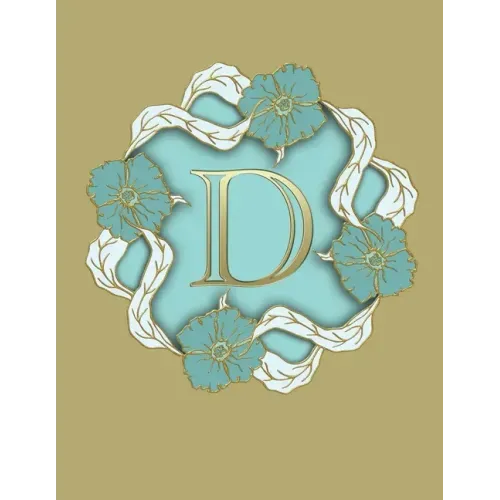 D: 100 Pages 8.5" X 11" Monogram Notebook College Ruled Line Paper