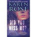 Did You Miss Me?