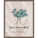 Horse, Flower, Bird