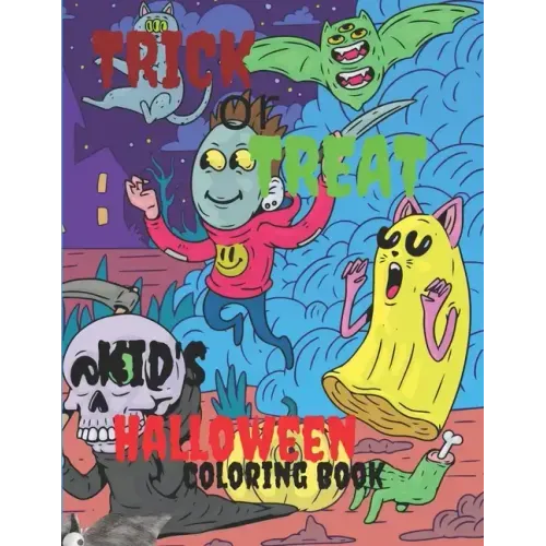 Trick or Treat: Kids halloween coloring book